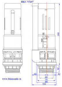 Van Xả SM 2 Nhấn 2 Khối HA-VX07